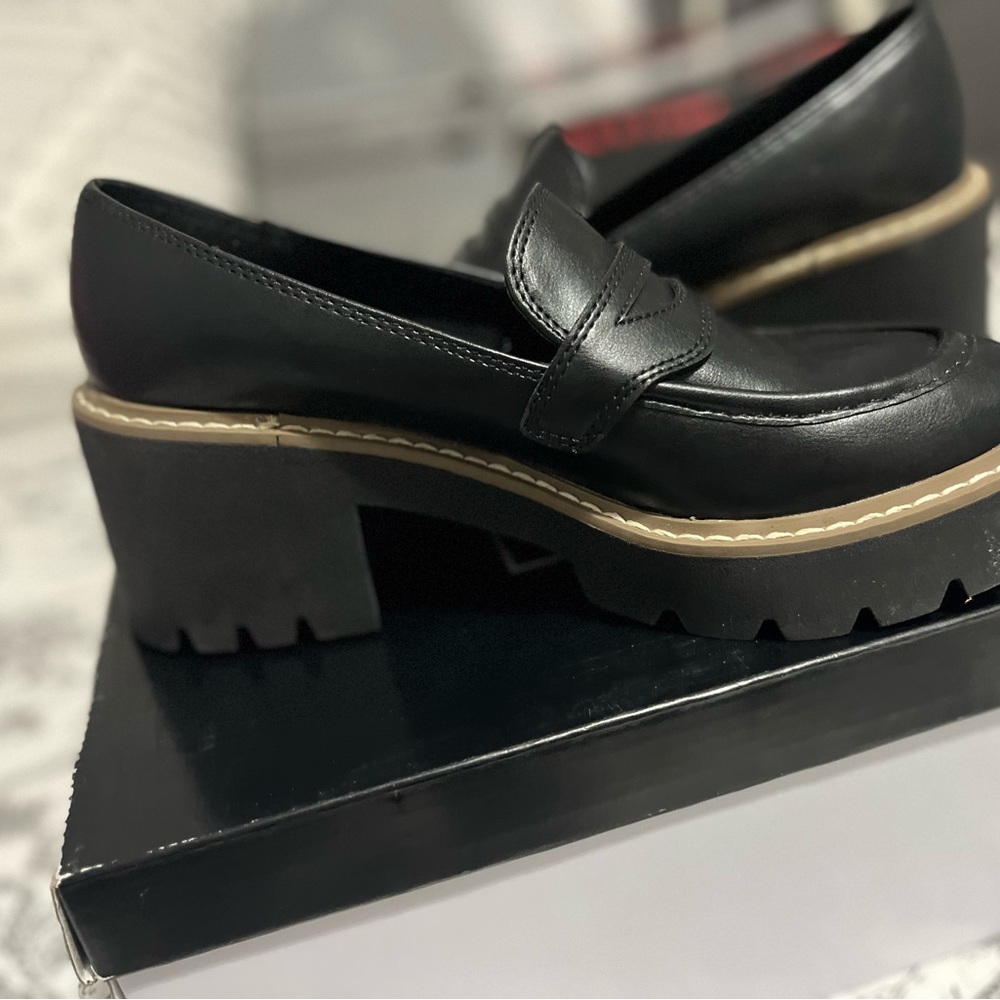 DV by Dolce Vita Black Platform Loafers